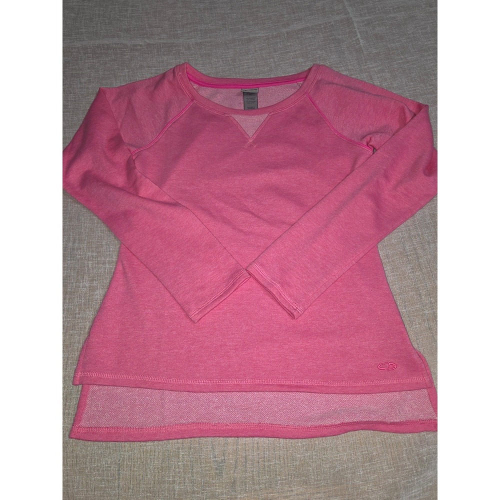 C9 by Champion Pink Raglan Long Sleeve High Low Pullover Sweatshirt‎ Womens